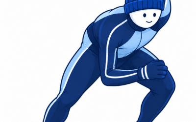 Open draaien bij de schaatsstart